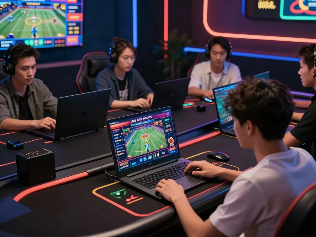Diverse players enjoying KU88 online games, showcasing a vibrant gaming atmosphere.